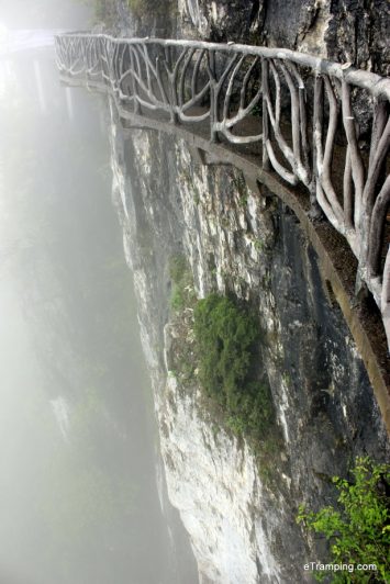 Pathway on the cliff in ZhangJiaJie