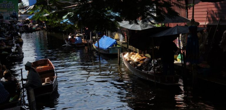 The view of Floating Market, Bangkok