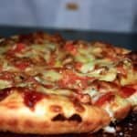 Delicious spicy pizza in Galle