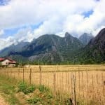 Scenery of Mountains in Vang Vieng
