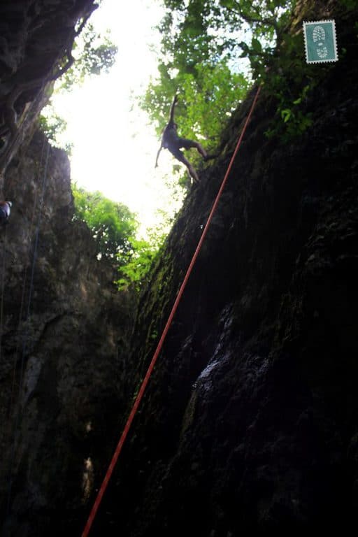 Rock climbing in Laos