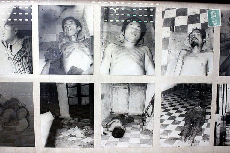 A photo of dead people in Cambodia, Phnom Penh