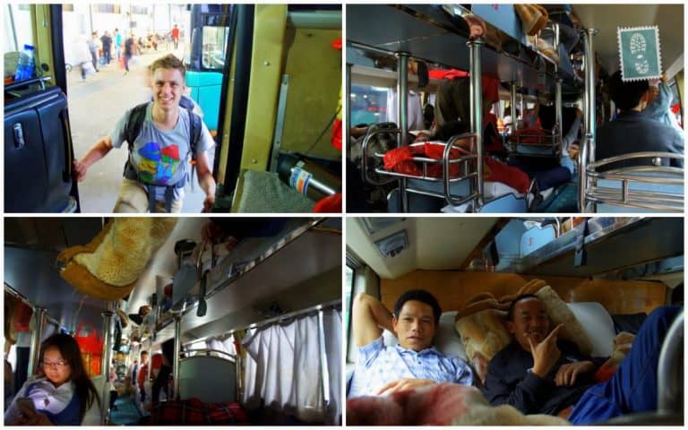 Overnight sleeping bus from Dongguan to Guilin