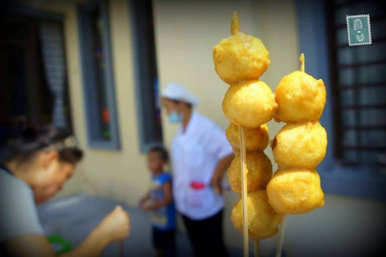 Fish balls on a stick