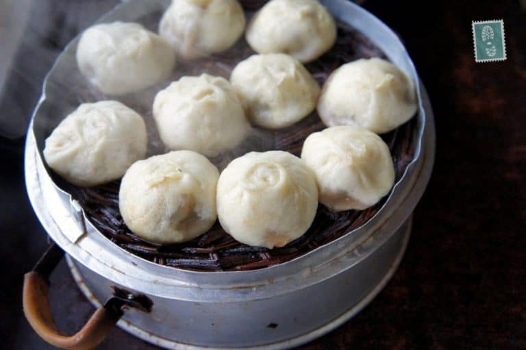 Chinese steamed baozi