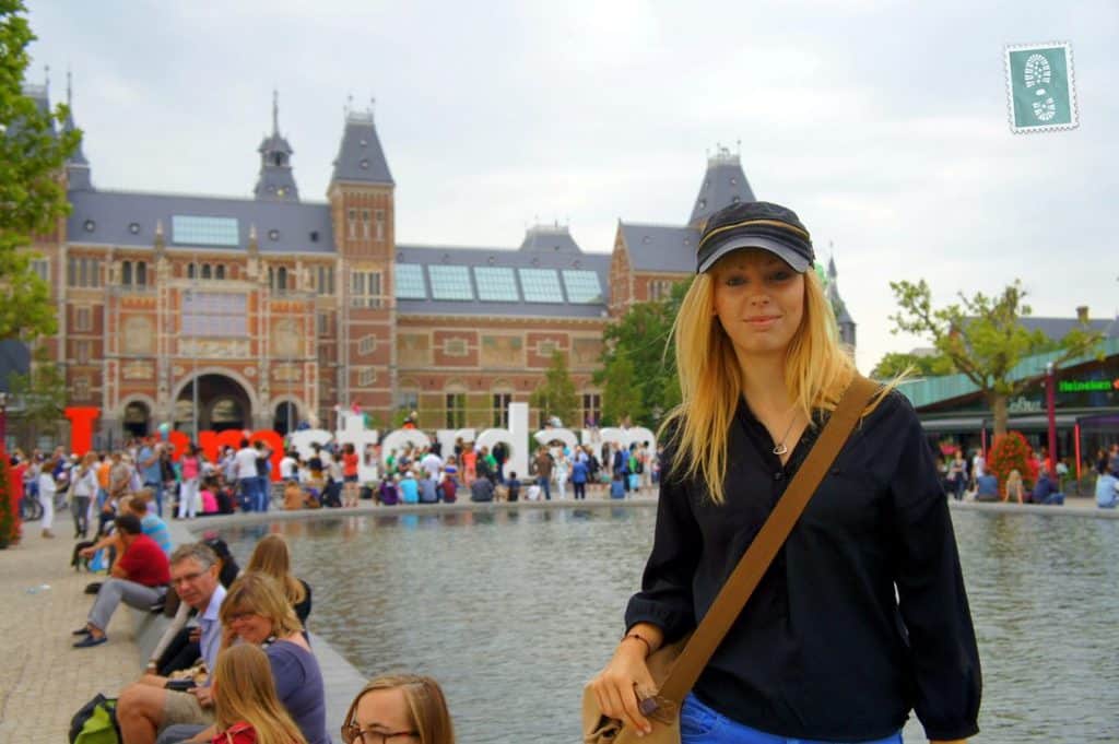 A girl in Amsterdam