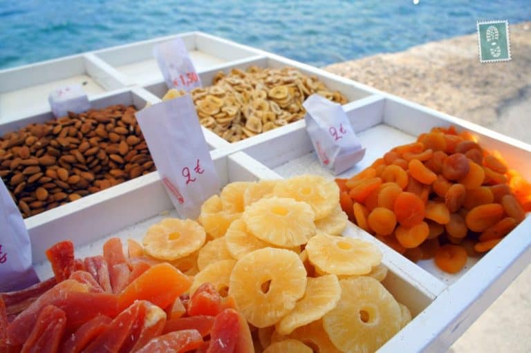 Dry fruits sold at the Venetian Harbour