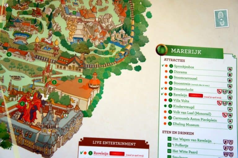 The map of Efteling