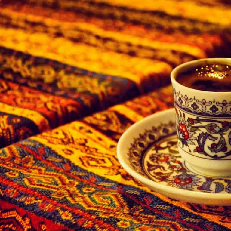 A cup of Turkish coffee.