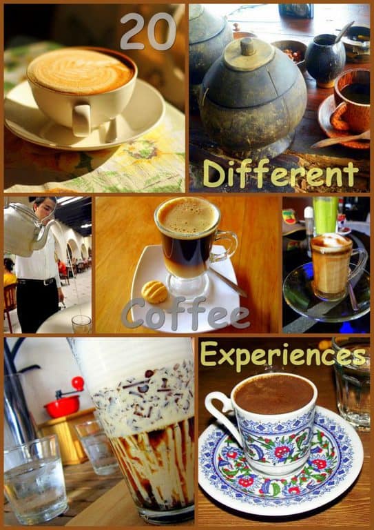 20 different coffee experiences cover