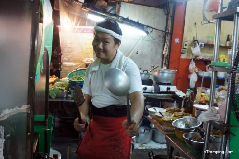 A Thai cook in the kitchen
