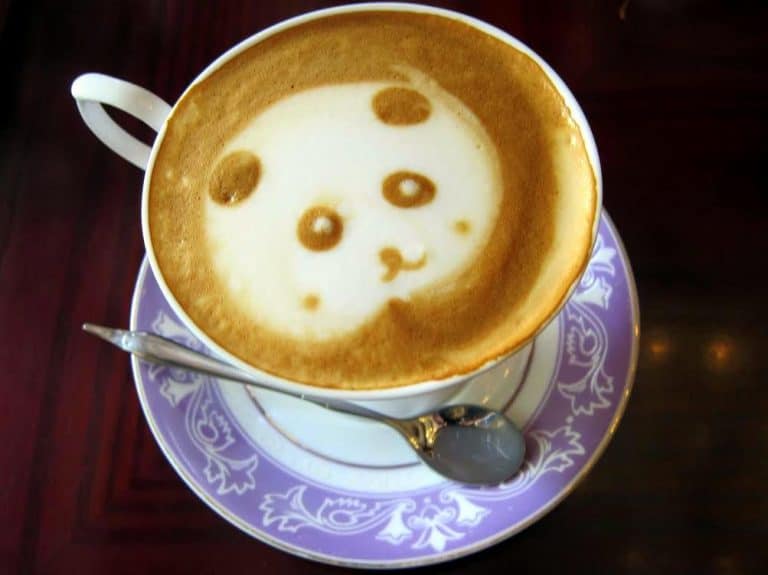 A very cute cup of Chinese coffee