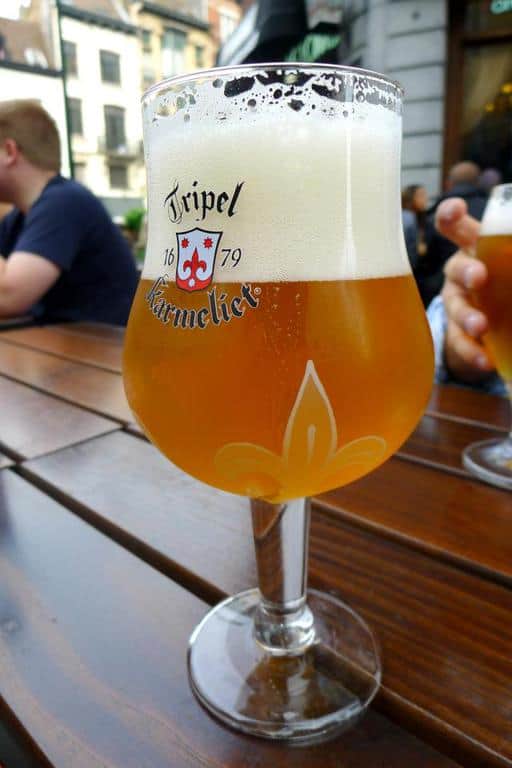 A pint of Belgian beer