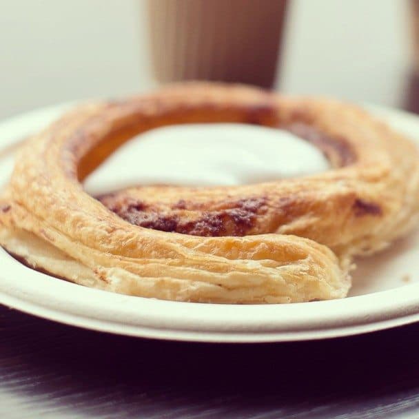 One of the most popular types of Danish pastry is the snegl (snail), which is a spiral cake packed full of cinnamon and butter, and topped with icing sugar.