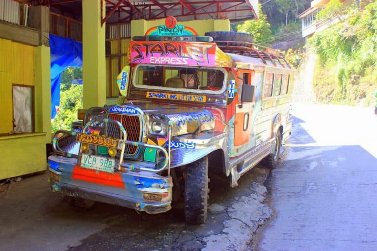 Colorful jeepney in Banaue