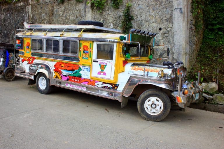 Fancy jeepney in Banaue