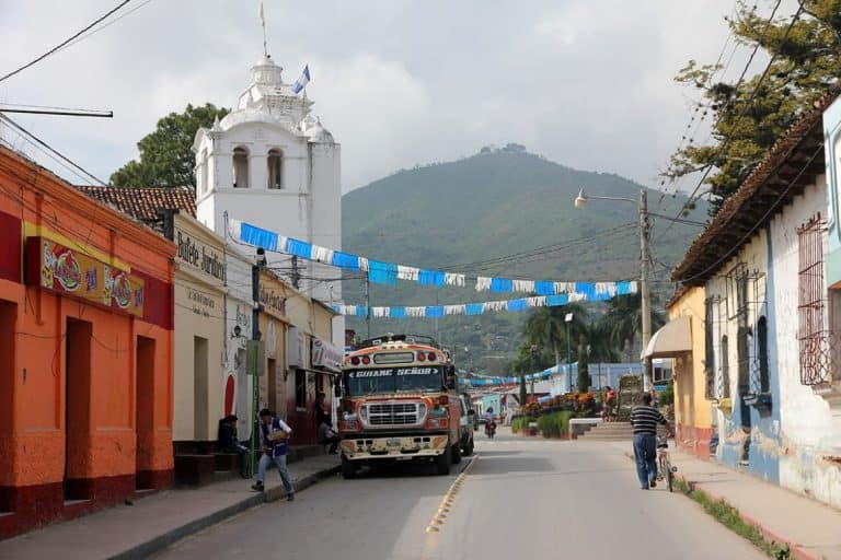 A chicken bus in Guatemala