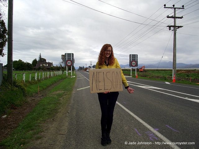 hitchhiking to nelson