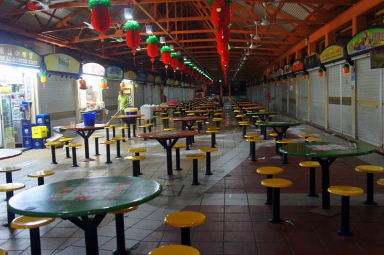 Inside the Maxwell Hawker Center