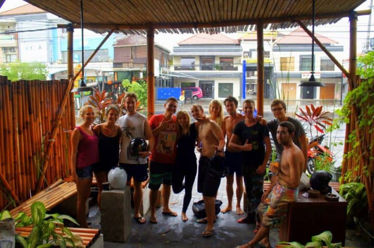 A group of people in Bali
