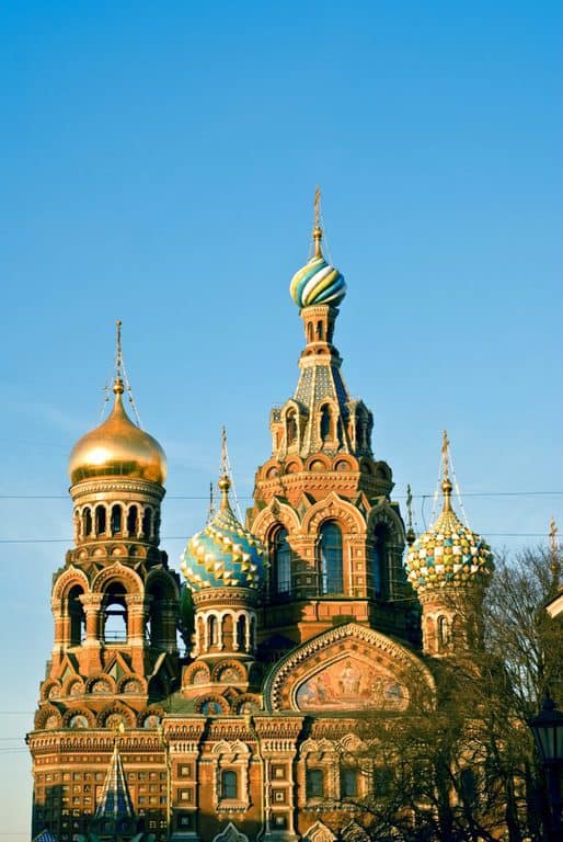 The Church of the Savior on Blood in Saint Petersburg.