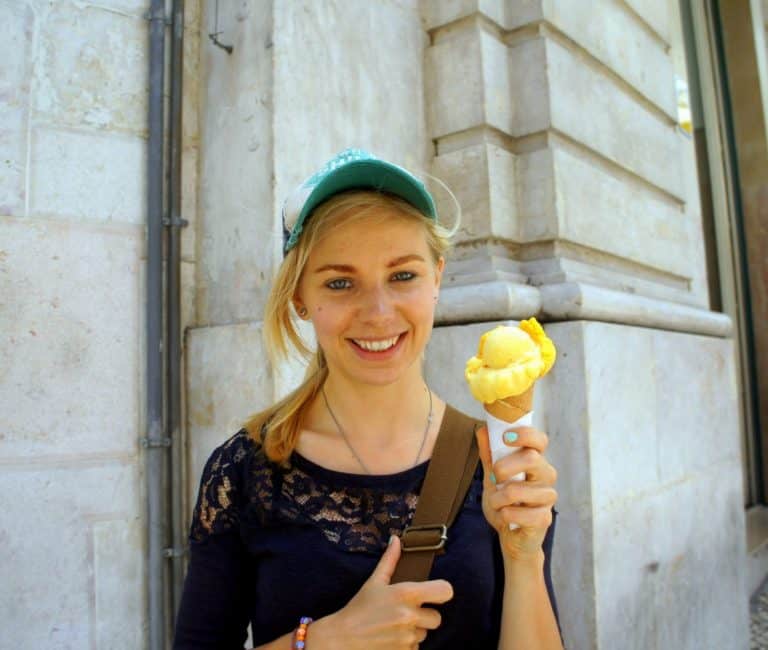 Agness with ice cream