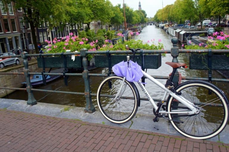 Bike in sunny Amsterdam