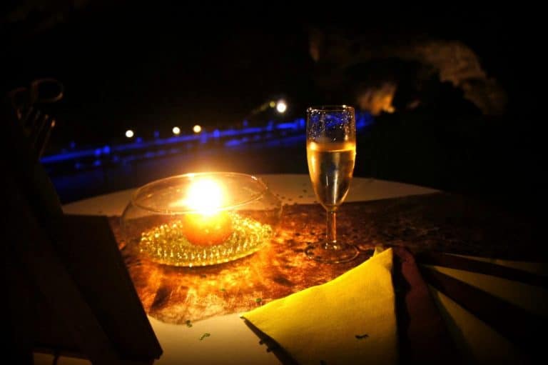 Champagne in the cave