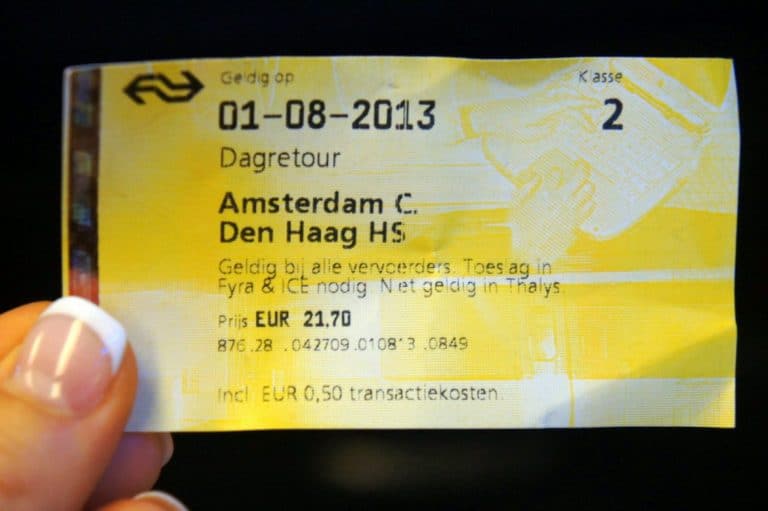 Amsterdam Den Haag ticket