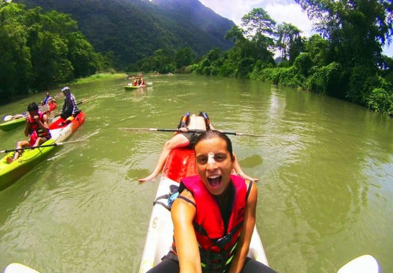 Lazy-Kayaking-in-Vang-Vieng