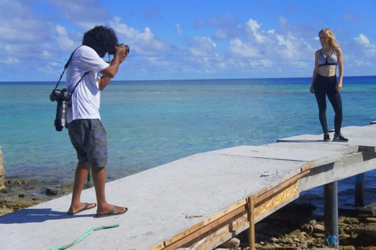 Photoshoot at the Maldives