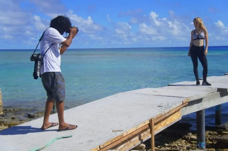 Photoshoot at the Maldives
