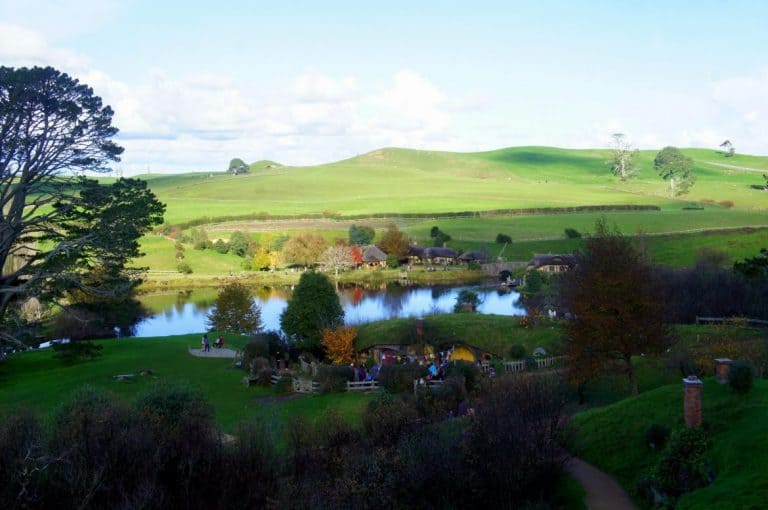 The Hobbiton landscape