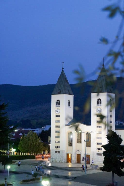 Hotel Grace night view, Medjugorje