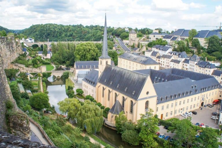 The view of Luxembourg from top 