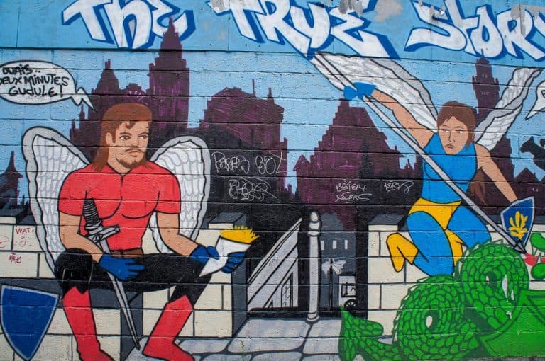 Arte callejero en Bruselas