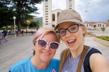 Agness and her mom visit Medjugorje