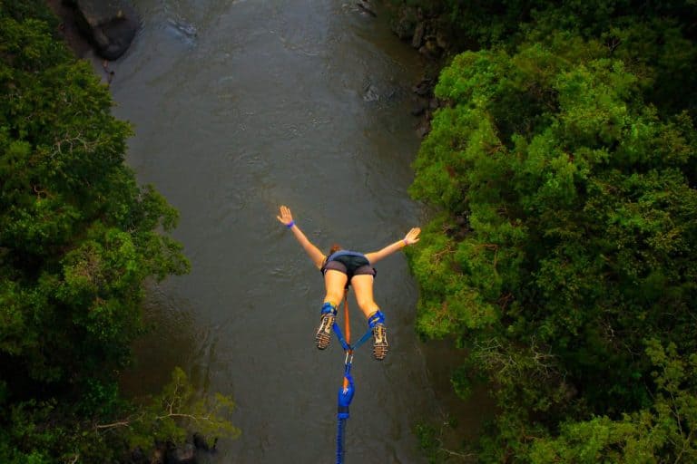 Bungee jumping, San Gil, Colombia