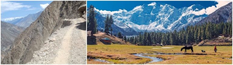 The road to Fairy meadows