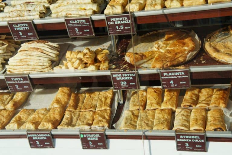 Pastries in Bucharest, Romania