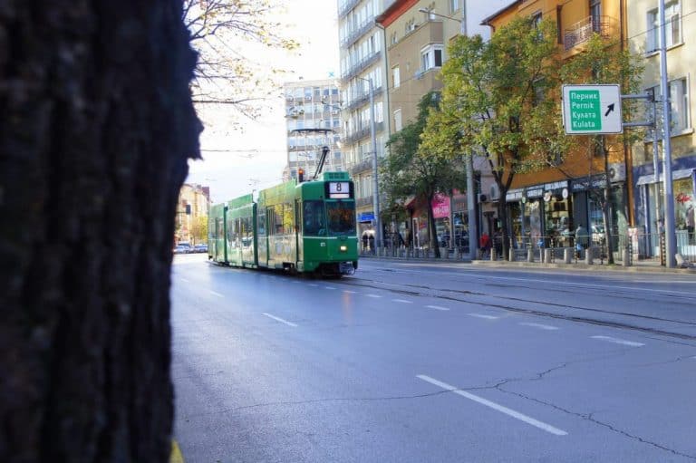 Tram in Sofia, Bulgaria