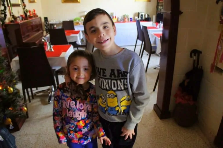 Kids at D'Ambrogio guesthouse