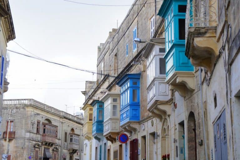 colorful buildings in Malta