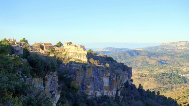 Exploring the village in Siurana