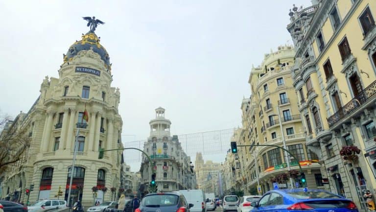 Walking in Madrid Spain