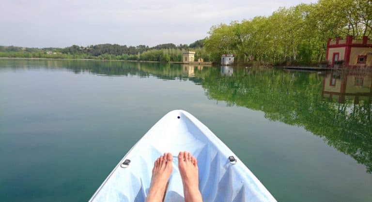 Kayaking in Banyoles