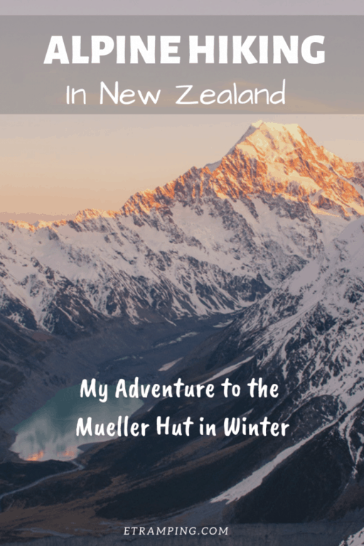 alpine hiking in nz pin