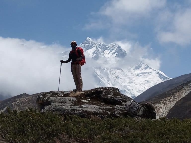 Lydia amidst the mountains - Everest Base Camp Trek