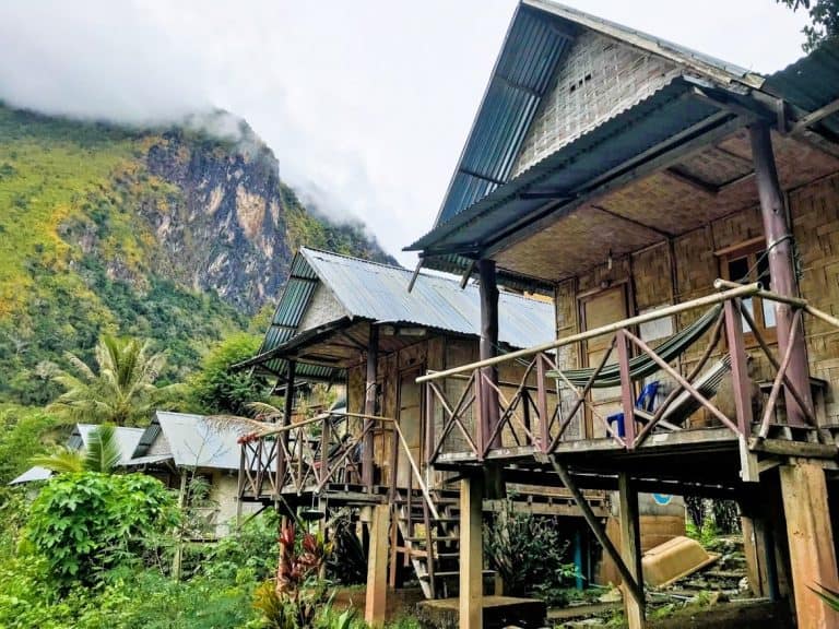 bungalows in Nong Khiaw Laos