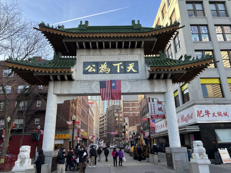 Chinatown gate in Boston's Chinatown neighborhood